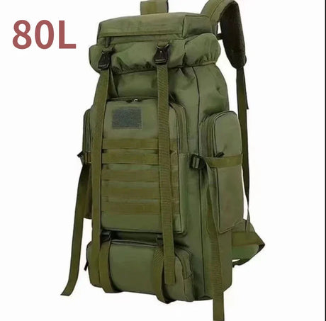 80L/100L  Mountaineering Bag Climb Bag Tactical Backpacks Large Backpack Outdoors Hiking Camping Travel Bags Beargoods