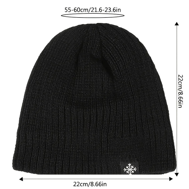 Autumn/Winter Fleece Thick Knitted Thermal Blend Hat Beargoods
