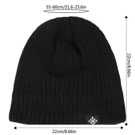 Autumn/Winter Fleece Thick Knitted Thermal Blend Hat Beargoods