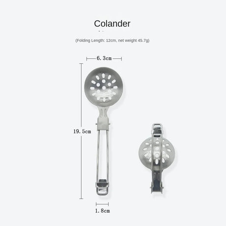 Folding Spatula Spoon Shovel Food Turner Portable 304 StainlessSteel Outdoor Camping BBQ Cooking Tableware Picnic Supplies ﻿ Beargoods