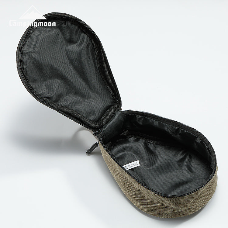 CAMPINGMOON S220-B Canvas Mini Bag 21x15x9cm Outdoor Camping Custom Pear Shape Lunch Food Delivery Food Grade PP Box Beargoods
