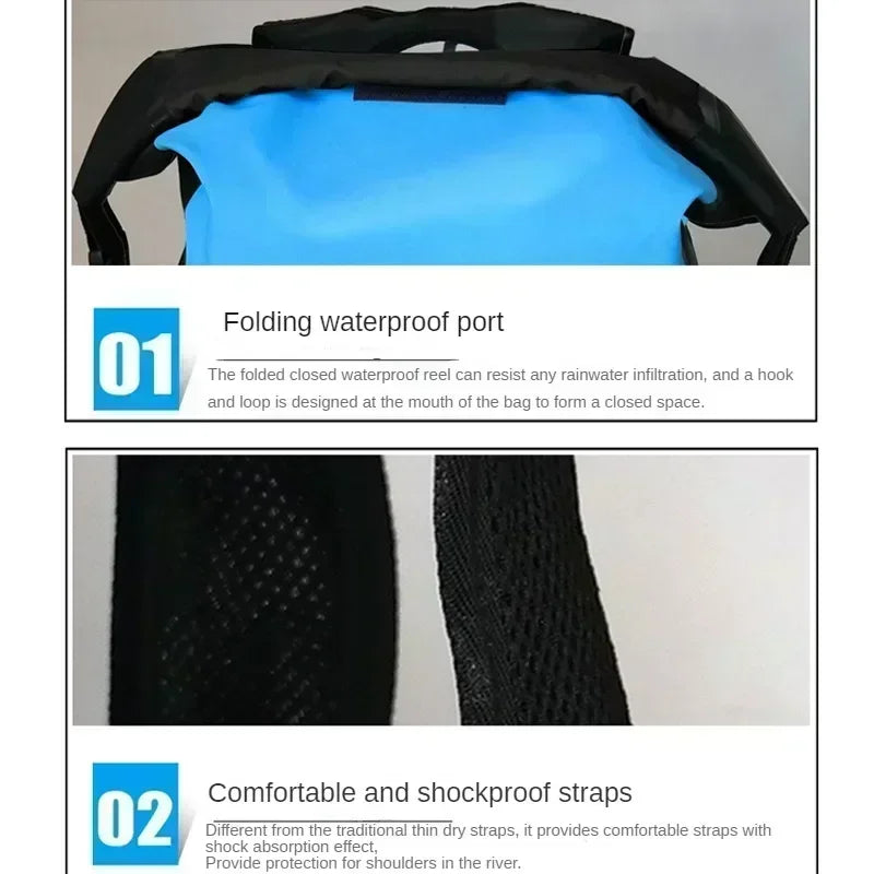 25L Waterproof Dry Bag Swimming Backpack Rucksack Pack Water Floating Sack Sport Canoe Kayaking Rafting Boating River Trekking Beargoods