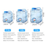 7.5/10/15L Drinking Water Container with Spigot Leakproof Camping Water Tank Large Capacity Water Storage Carrier for Hiking Car Beargoods
