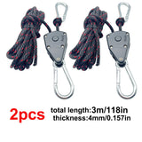 4mm Camping Tent Tie Down Rope Tightener Fastening Pulley Ratchet Hangers Awning Rope Hook Canopy Buckle Rope Tightening Tool Beargoods