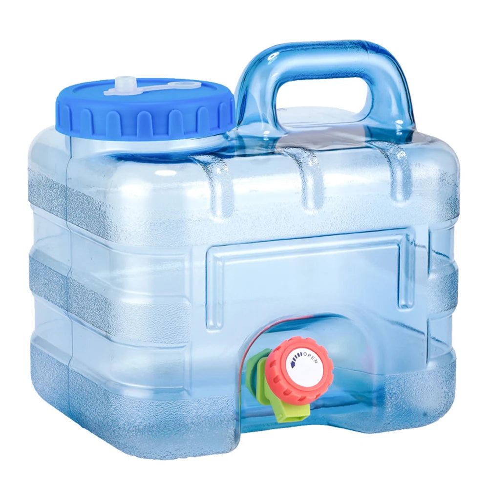7.5/10/15L Drinking Water Container with Spigot Leakproof Camping Water Tank Large Capacity Water Storage Carrier for Hiking Car Beargoods