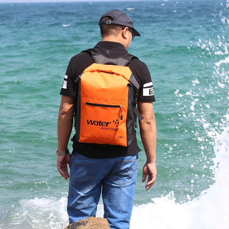 25L Waterproof Dry Bag Swimming Backpack Rucksack Pack Water Floating Sack Sport Canoe Kayaking Rafting Boating River Trekking Beargoods