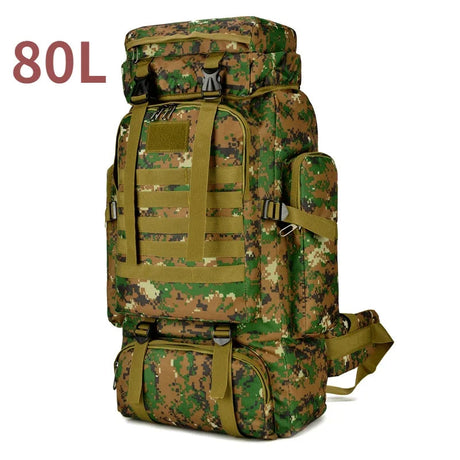 80L/100L  Mountaineering Bag Climb Bag Tactical Backpacks Large Backpack Outdoors Hiking Camping Travel Bags Beargoods