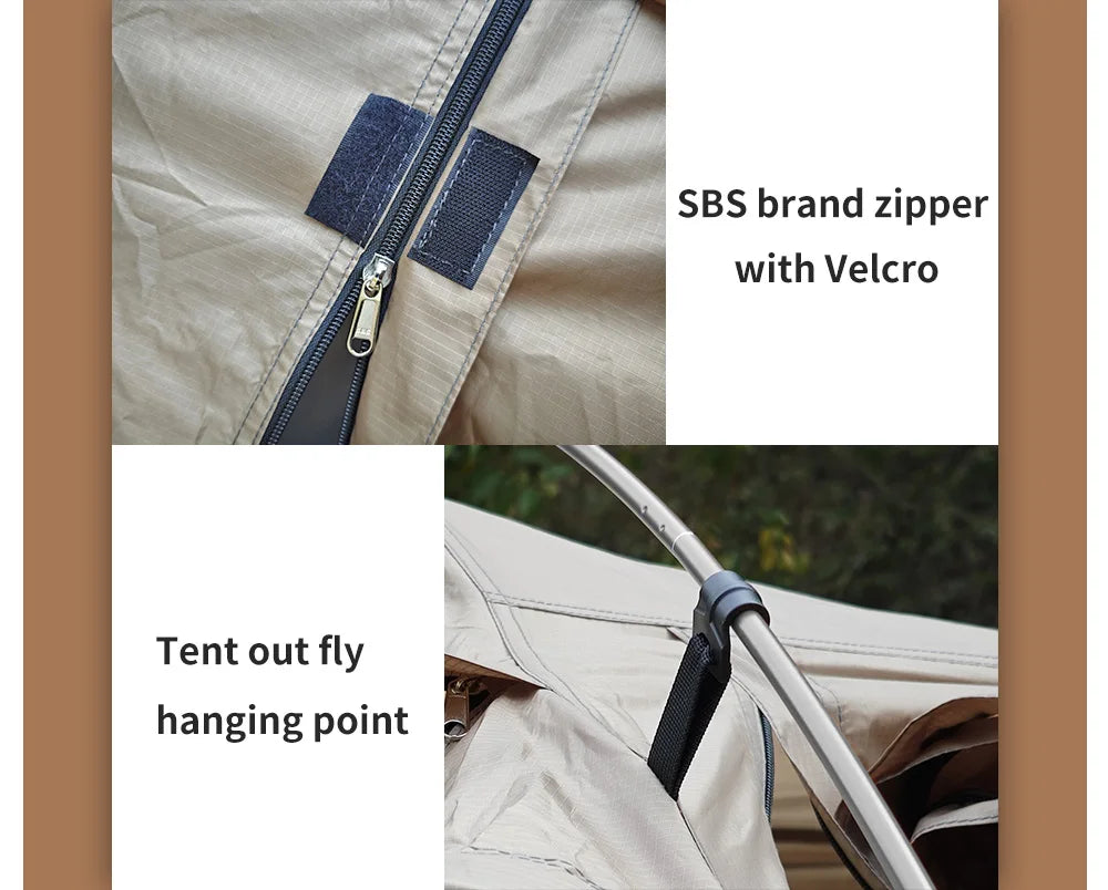 Fireproof 2 Person Winter Tent Hot Tent Waterproof Tunnel Dome Tent with Stove Jack and Snow Skirt for Camping Hiking 4 Season Beargoods