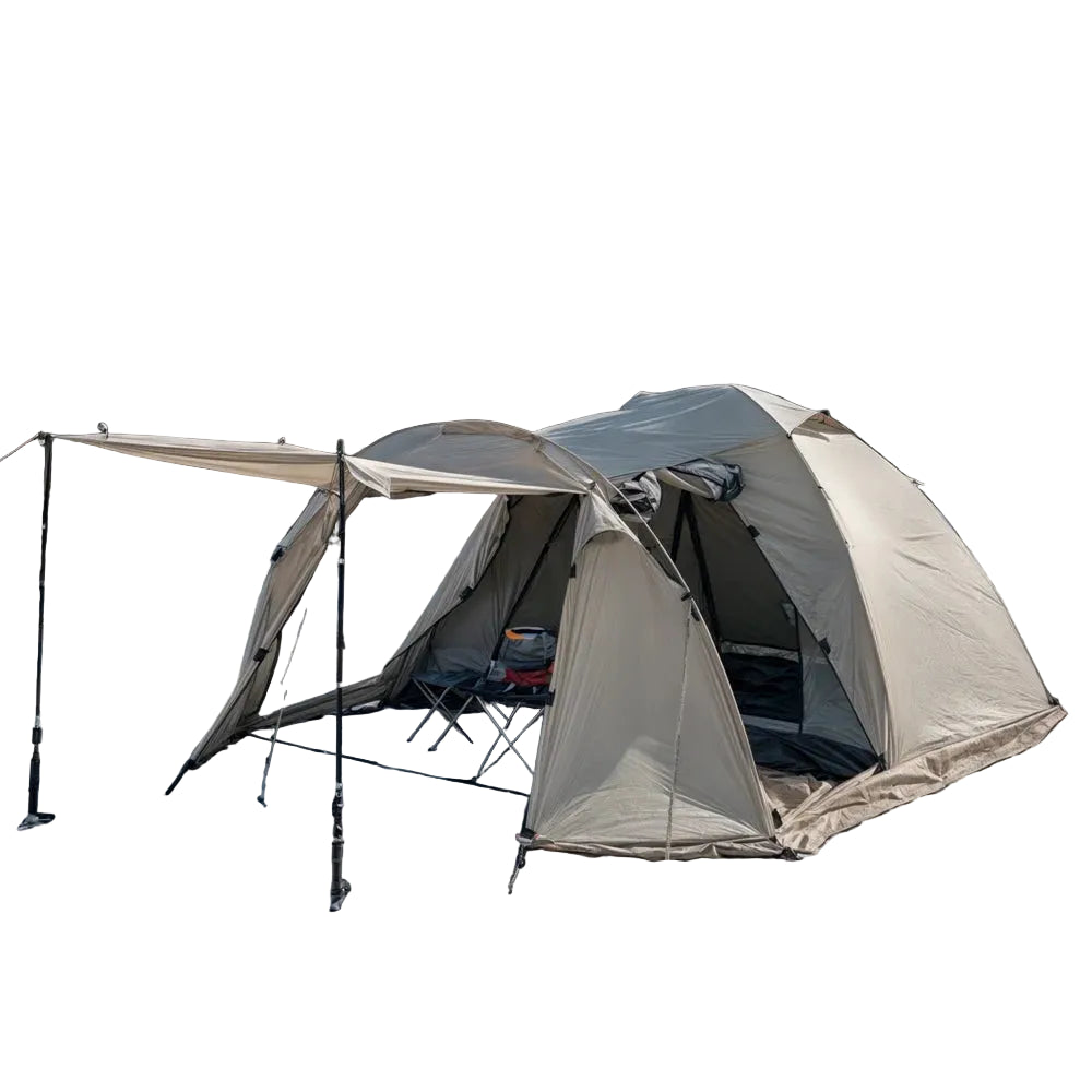 Fireproof 2 Person Winter Tent Hot Tent Waterproof Tunnel Dome Tent with Stove Jack and Snow Skirt for Camping Hiking 4 Season Beargoods