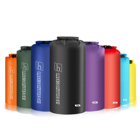 3/5/8/12/15/25/35/75L Waterproof Dry Bag Sack Ultralight Drifting Swimming Clothes Storage Bag Rafting Kayaking Sport Bag Beargoods
