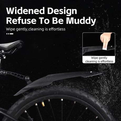 WEST BIKING Bicycle Fenders 26/27.5/ 29 inch Mountain Bike Front Rear Tire Bike Mudguard Lengthen Wheel MTB Quick Release Fender Beargoods