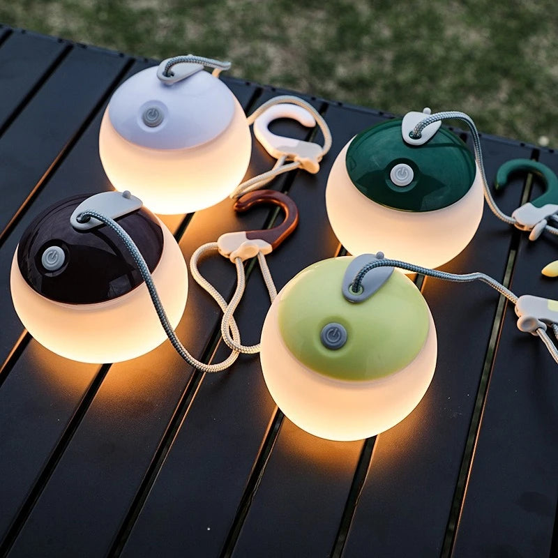 New Multifunctional Retro Camping USB Charging Led Tent Outdoor Horse Lamp Portable Light Silicone Camping Light Beargoods