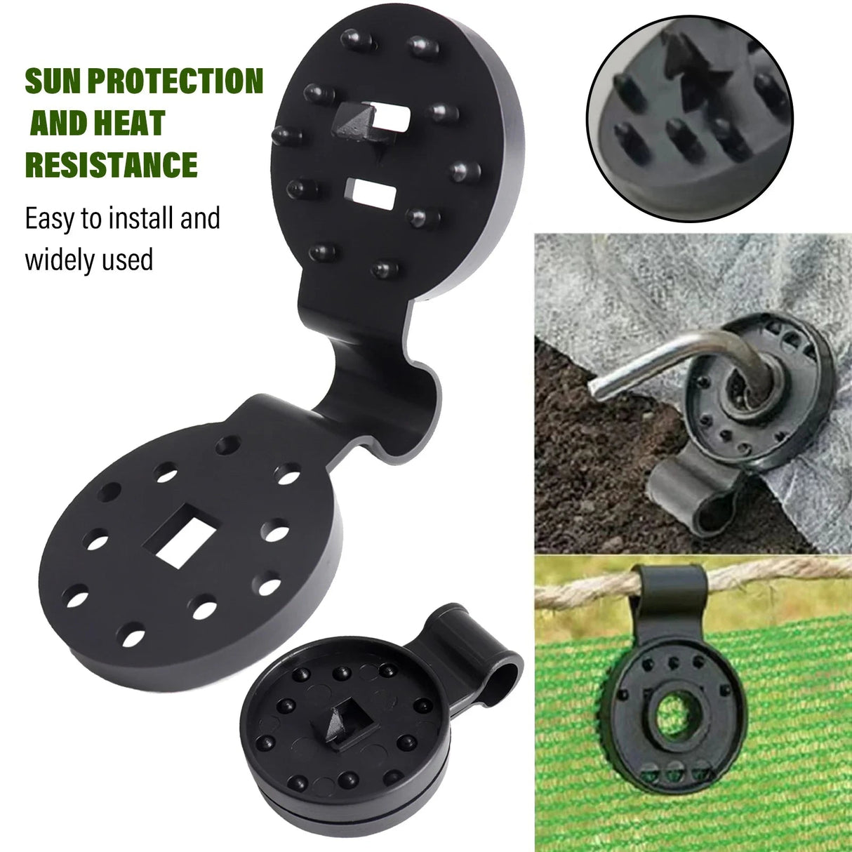 10/20/50100pcs Awning Plastic Clips Outdoor Shade Cloth Net Clip Camping Garden Tool Buildings Fence Net Fix Clamp Awning Hook Beargoods