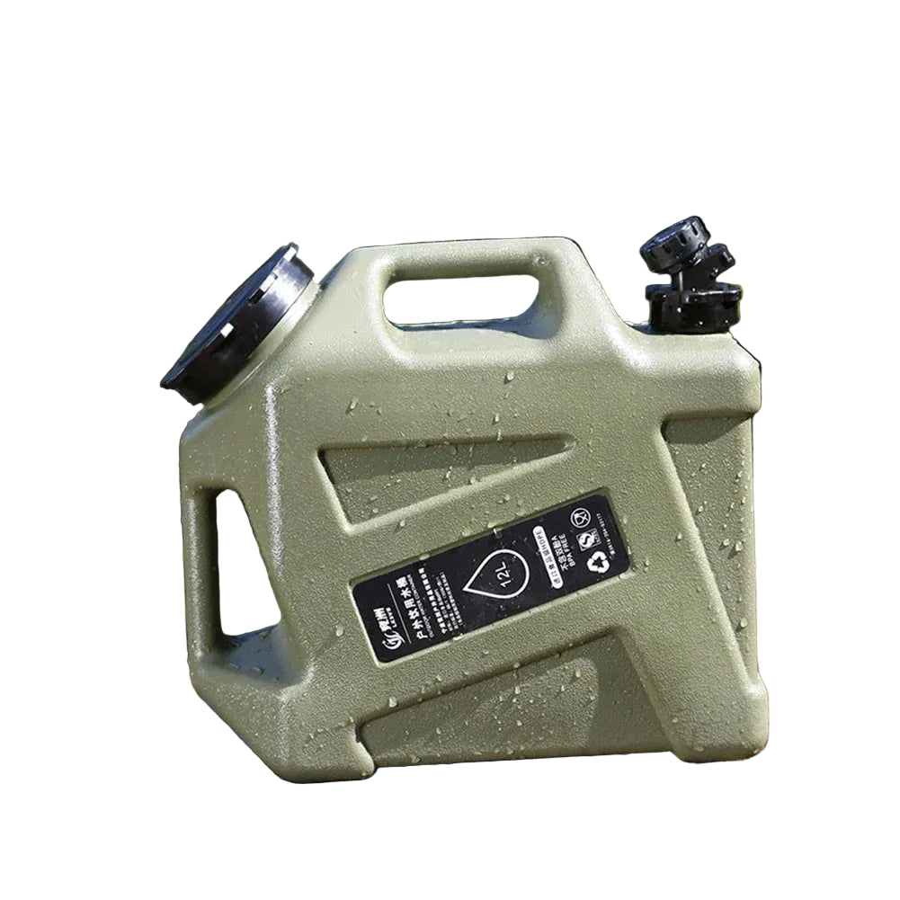12L Camping Water Container Outdoor Water Bucket Large Capacity Portable Water Bag Detachable Faucet Picnic Drive Water Tank Beargoods