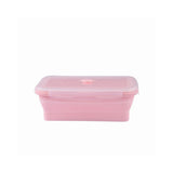 1 PCS Silicone Folding Lunch Box Food Grade Square Portable Microwave Oven Lunch Box Outdoor Travel Picnic Preservation Box Beargoods