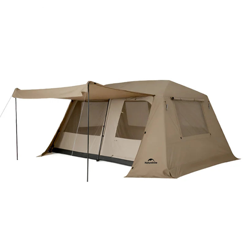 Naturehike 2026 Village 13 Lite Camping Tent 3 4 Person Automatic Tent Outdoor Park Family One Touch Tent Glamping Cabin Tents Beargoods