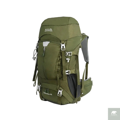50L Hiking Backpack, Water-Resistant Nylon Bag, Large-Capacity Dual-Shoulder Bag for Trekking, Sports, and Functional Outdoor Beargoods