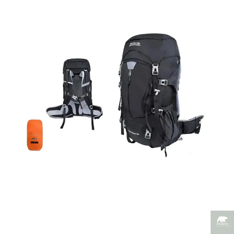 50L Hiking Backpack, Water-Resistant Nylon Bag, Large-Capacity Dual-Shoulder Bag for Trekking, Sports, and Functional Outdoor Beargoods