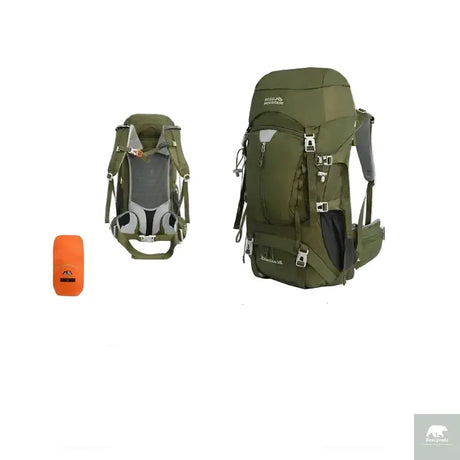 50L Hiking Backpack, Water-Resistant Nylon Bag, Large-Capacity Dual-Shoulder Bag for Trekking, Sports, and Functional Outdoor Beargoods