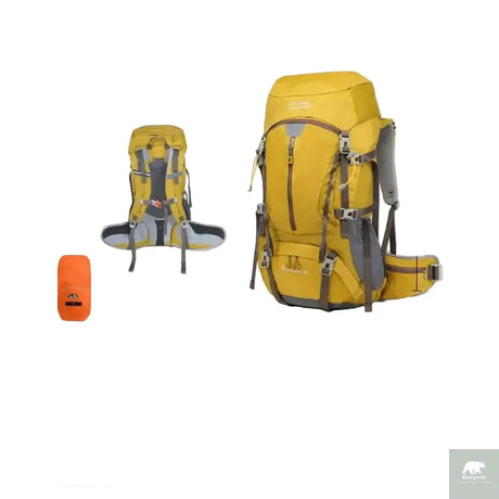50L Hiking Backpack, Water-Resistant Nylon Bag, Large-Capacity Dual-Shoulder Bag for Trekking, Sports, and Functional Outdoor Beargoods