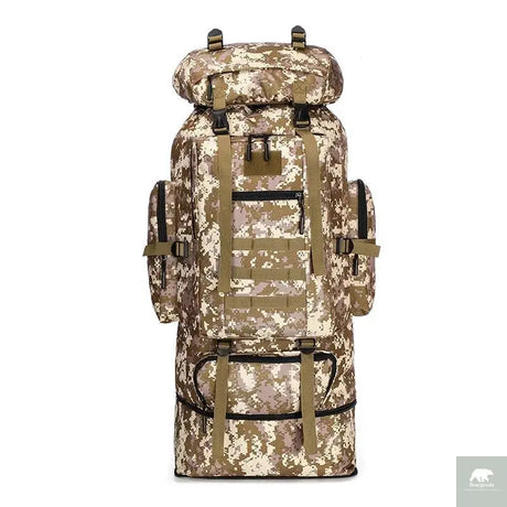 80L/100L  Mountaineering Bag Climb Bag Tactical Backpacks Large Backpack Outdoors Hiking Camping Travel Bags Beargoods