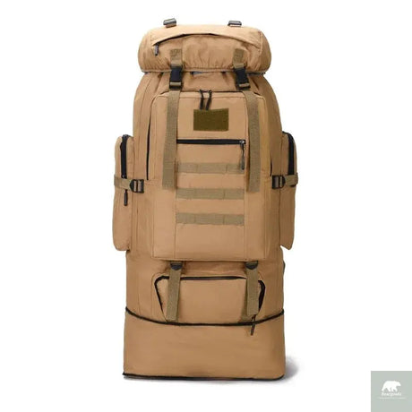 80L/100L  Mountaineering Bag Climb Bag Tactical Backpacks Large Backpack Outdoors Hiking Camping Travel Bags Beargoods