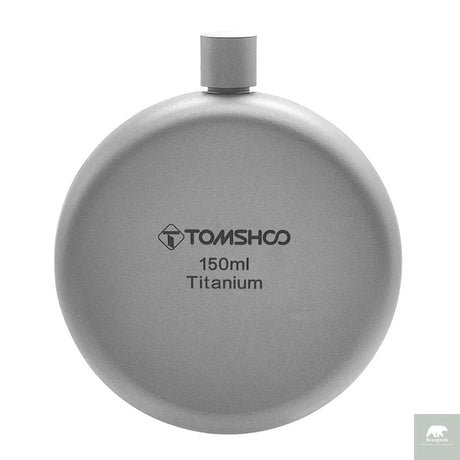 150ml/180ml Titanium Flask with Funnel Camping Hiking Backpacking Travel Picnic Beargoods
