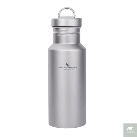 Wide Mouth Titanium Bottle with Lid Leak-Proof Single Layer 400/550/750ML Beargoods