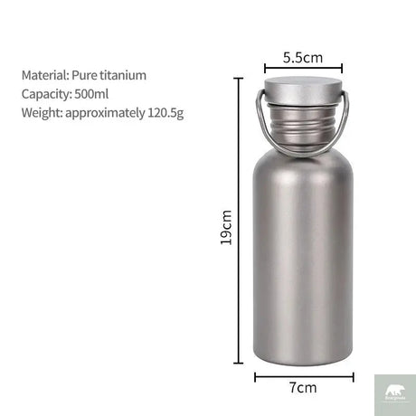 Titanium Water Bottle Beargoods