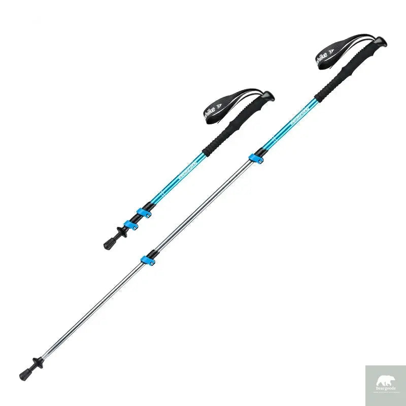 Naturehike Hiking Poles Three Sections Of Aluminum Pole For Mountaineering Hiking Skiing Travel Poles Climbing Trekking Pole Beargoods