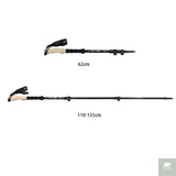 2PCS Trekking Poles Walking Sticks Alpenstock Telescopic Ultralight Premium Adjustable with Quick Lock Hiking Cane Beargoods