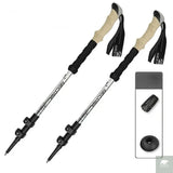 2PCS Trekking Poles Walking Sticks Alpenstock Telescopic Ultralight Premium Adjustable with Quick Lock Hiking Cane Beargoods