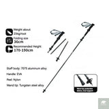 5-Section Carbon Fibre/Aluminium Alloy Folding Stick Beargoods