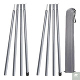 2m Telescopic Tent Poles Set of 2 Lightweight Adjustable Trekking Camping Collapsible Poles for Walking Canopy Hiking Beargoods