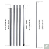 2m Telescopic Tent Poles Set of 2 Lightweight Adjustable Trekking Camping Collapsible Poles for Walking Canopy Hiking Beargoods