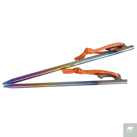 Heavy Duty Titanium Alloy Tent Stakes - Beargoods