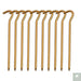 Aluminium Alloy Tent Pegs With Hooks 10pcs Beargoods