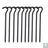 Aluminium Alloy Tent Pegs With Hooks 10pcs Beargoods