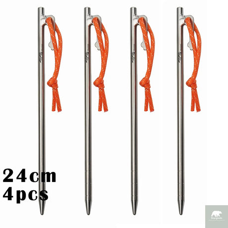Titanium Alloy Tent Pegs Beargoods