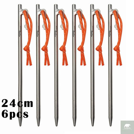 Titanium Alloy Tent Pegs Beargoods