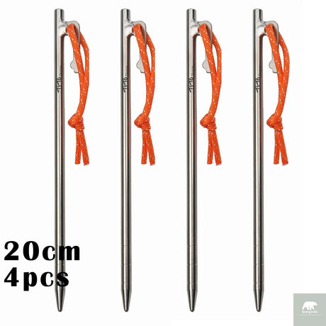 Titanium Alloy Tent Pegs Beargoods