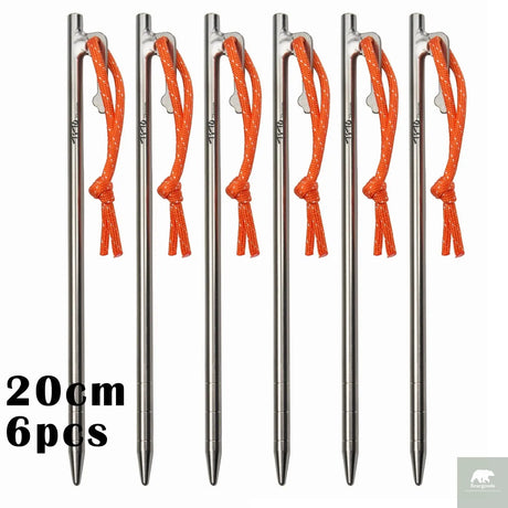 Titanium Alloy Tent Pegs Beargoods
