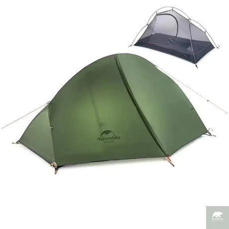 Naturehike Cycling Tent 1 Person Ultralight Backpacking Tent Double Layer Fishing Beach Tent Outdoor Travel Hiking Camping Tent Beargoods