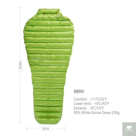 MINI Ultralight Goose Down Mummy 4 Season - Beargoods MINI Ultralight Goose Down Mummy 4 Season Beargoods.co.uk  161.99 Beargoods