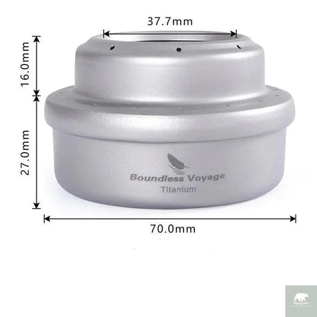 Titanium Alcohol Stove with Bracket - Beargoods Titanium Alcohol Stove with Bracket Beargoods.co.uk  18.99 Beargoods
