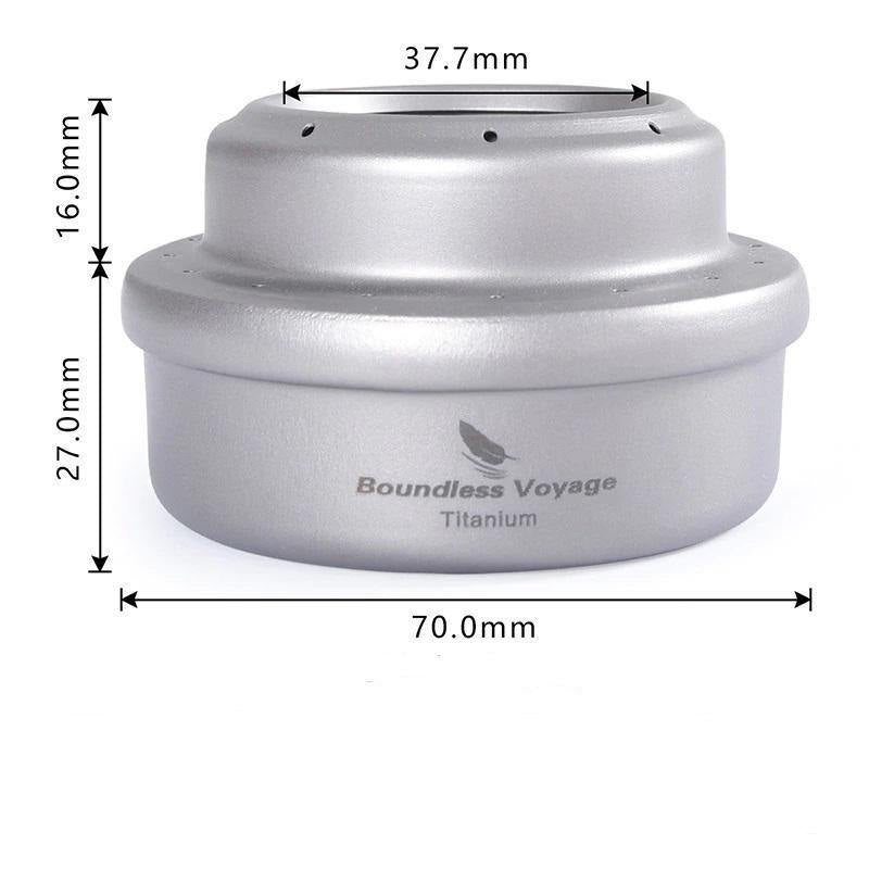 Titanium Alcohol Stove with Bracket - Beargoods Titanium Alcohol Stove with Bracket Beargoods.co.uk  18.99 Beargoods