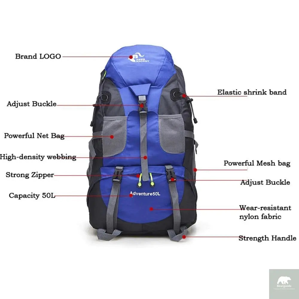 50L Hiking Backpack - Beargoods 50L Hiking Backpack Beargoods.co.uk  45.99 Beargoods