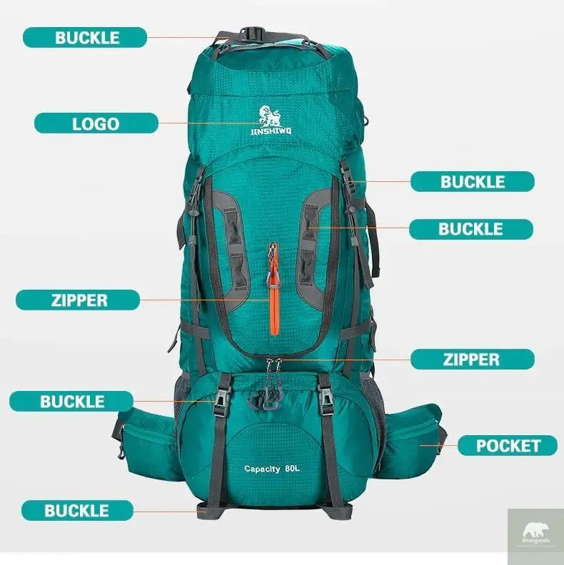 Camping Hiking Backpack Superlight 80L - Beargoods Camping Hiking Backpack Superlight 80L Beargoods.co.uk  44.99 Beargoods