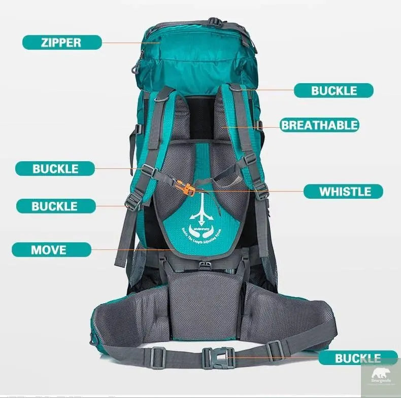 Camping Hiking Backpack Superlight 80L - Beargoods Camping Hiking Backpack Superlight 80L Beargoods.co.uk  44.99 Beargoods