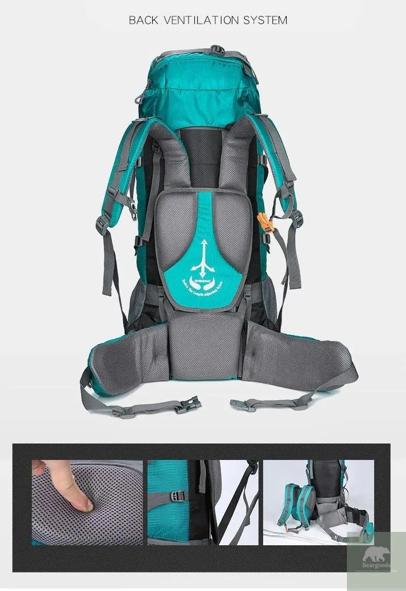 Camping Hiking Backpack Superlight 80L - Beargoods Camping Hiking Backpack Superlight 80L Beargoods.co.uk  44.99 Beargoods